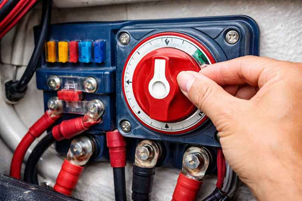 Afbryd strømmen på dieselfyr