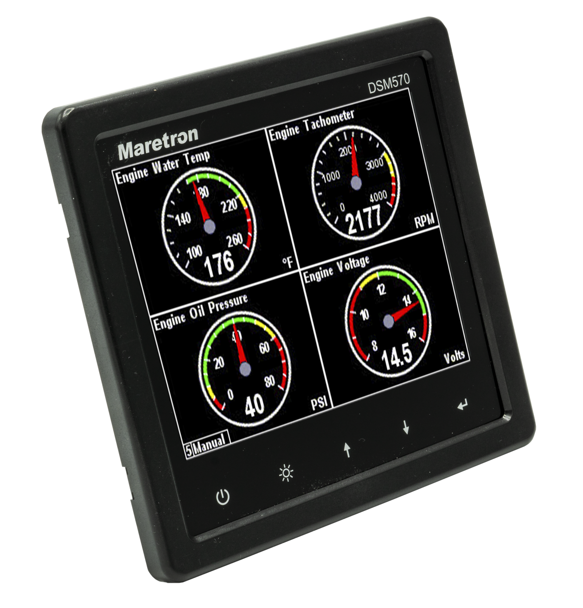 Maretron DSM570 – 5,7" NMEA 2000-instrumentdisplay
