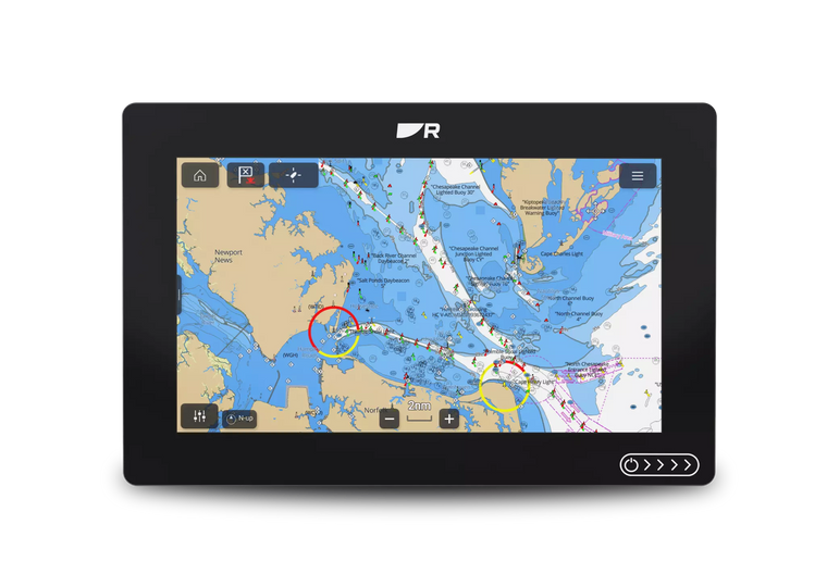 Raymarine Axiom 2 – 9" display – Middelhavet