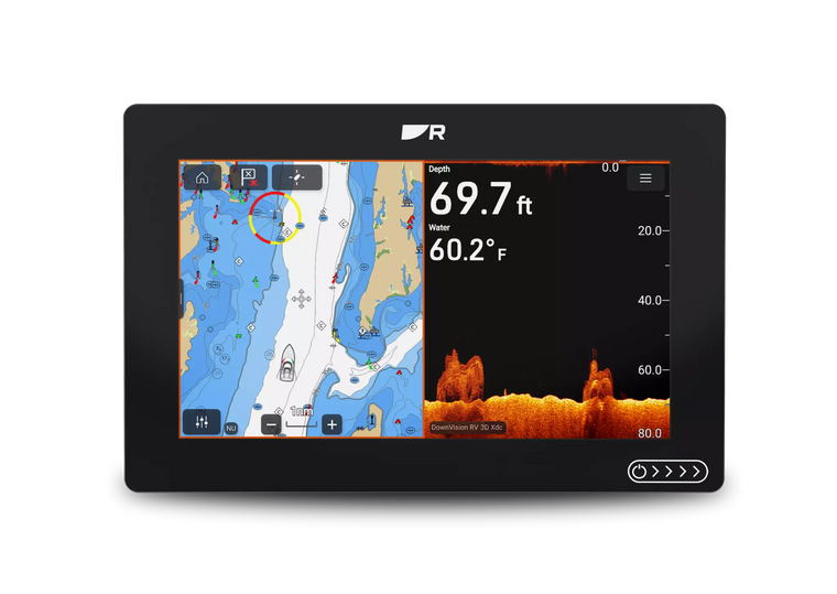 Raymarine Axiom 2 – 9" display – RealVision 3D sonar – Middelhavet – RV-100