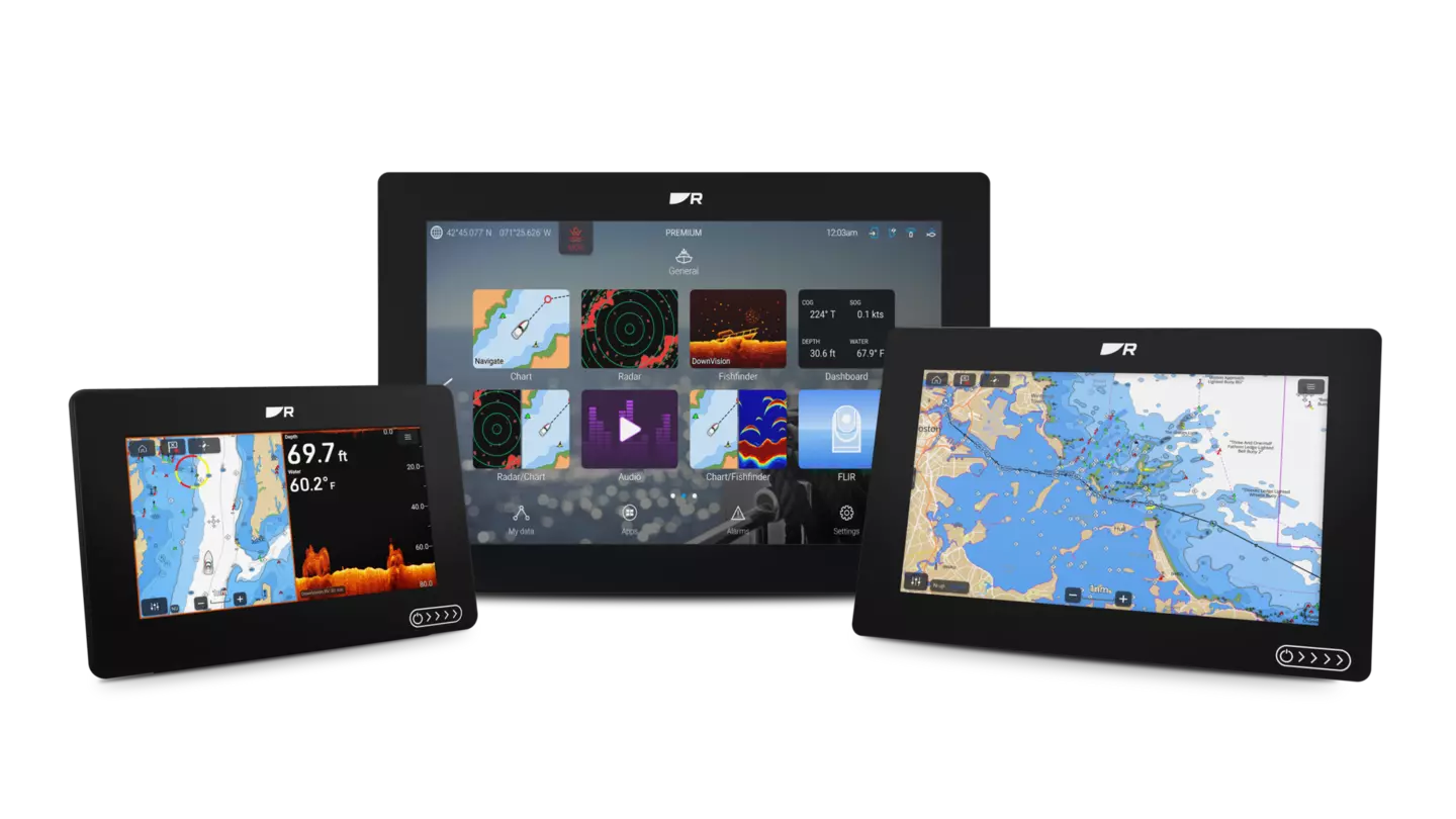 Raymarine Axiom 2 12″ kortplotter med RealVision 3D – LightHouse-søkort Nordeuropa – officielt Raymarine-billede 2