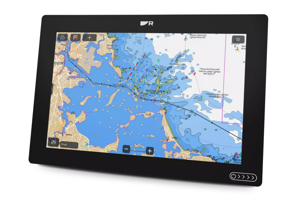 Raymarine Axiom 2 12″ kortplotter med RealVision 3D – LightHouse-søkort Nordeuropa – officielt Raymarine-billede 3