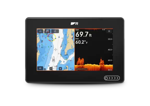Raymarine Axiom 2 – 7" display – RealVision 3D sonar – Middelhavet – RV-100