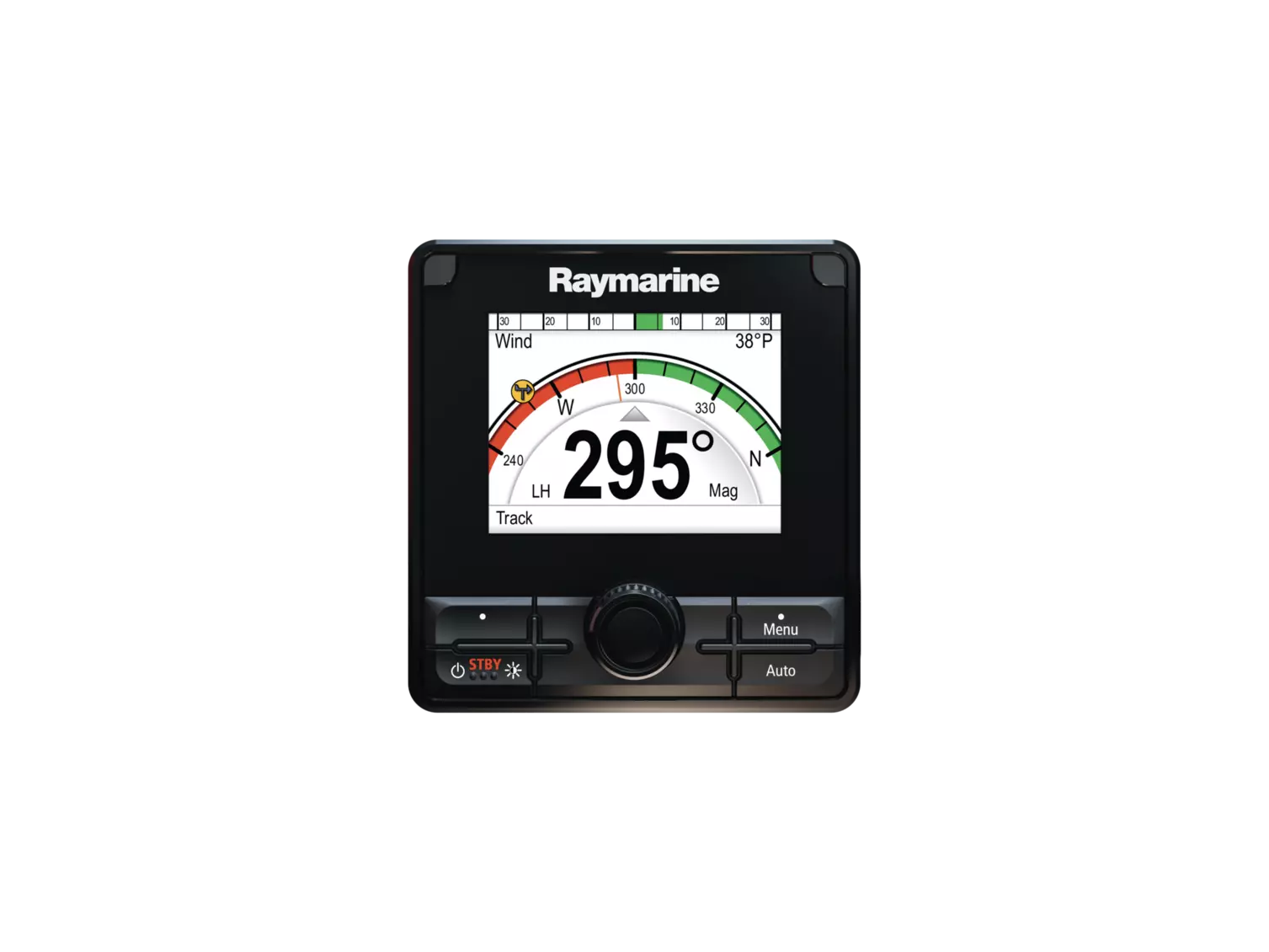 Raymarine p70Rs autopilotkontrol til motorbåd – officielt Raymarine-produktbillede