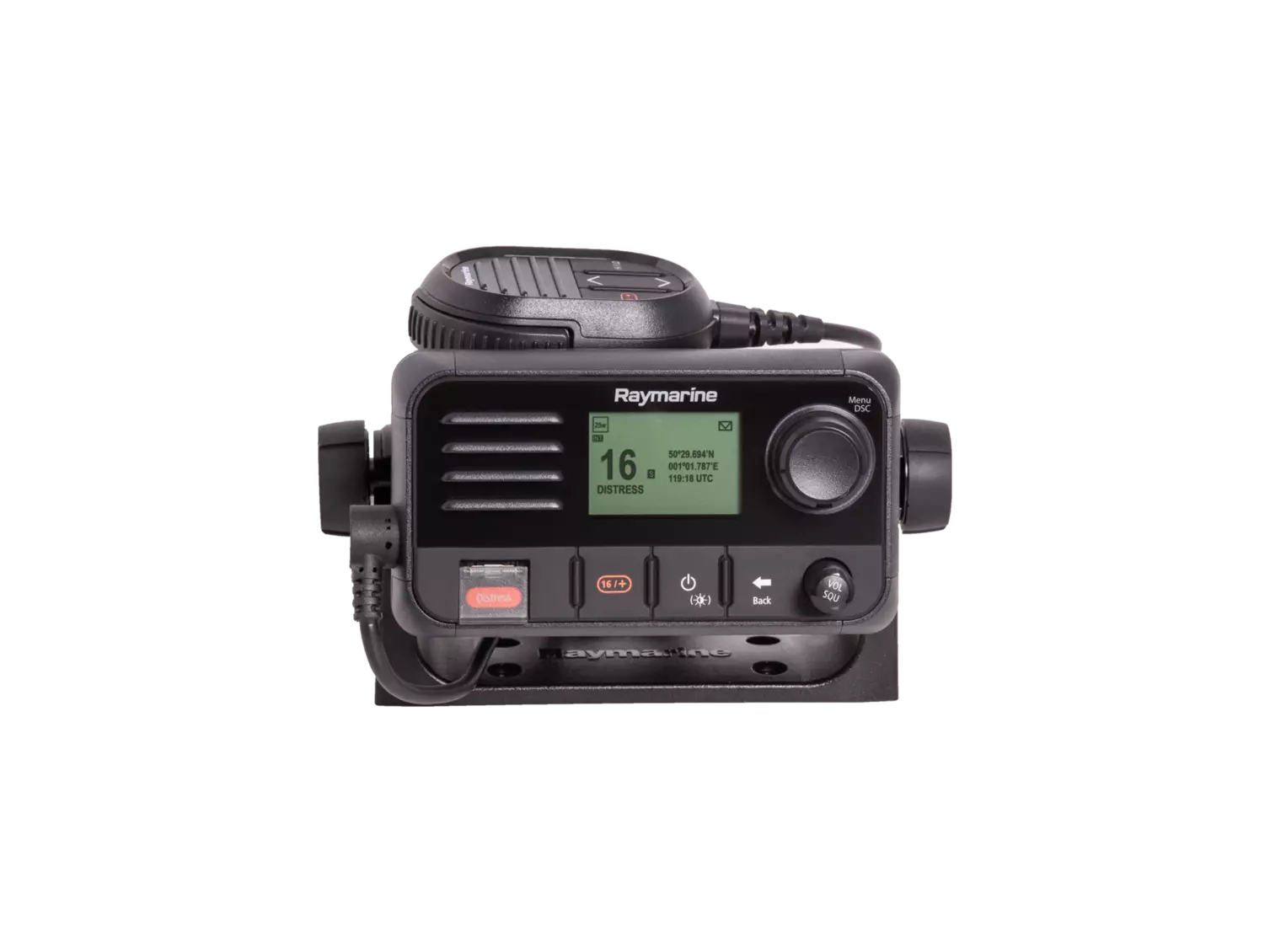 Raymarine Ray53 kompakt VHF-radio med GPS – officielt Raymarine-billede 2