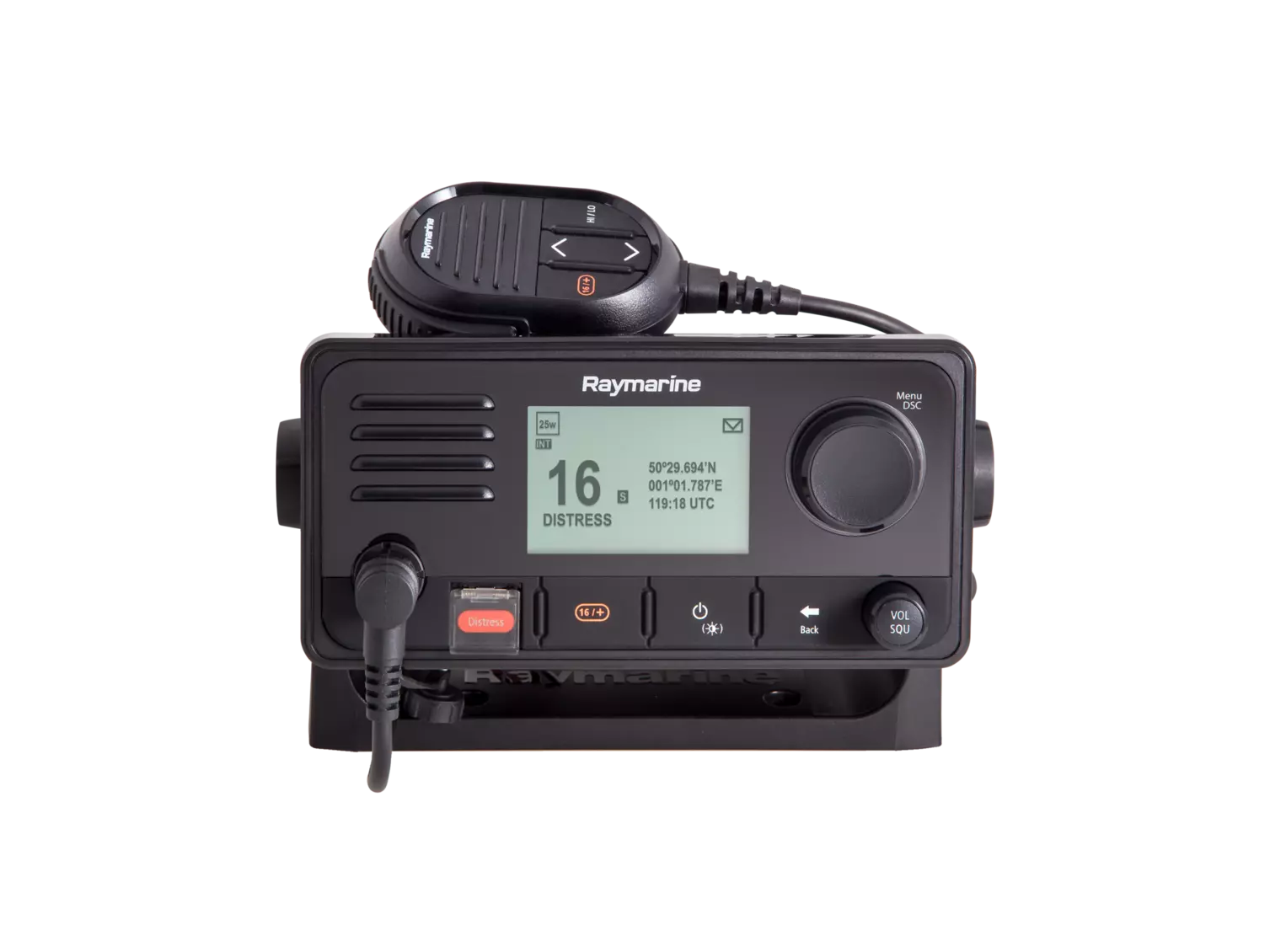 Raymarine Ray63 VHF-radio med GPS – officielt Raymarine-produktbillede