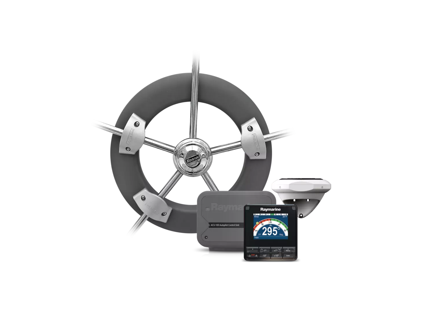 Raymarine EV-100 ratpilot – komplet autopilotpakke – officielt Raymarine-produktbillede