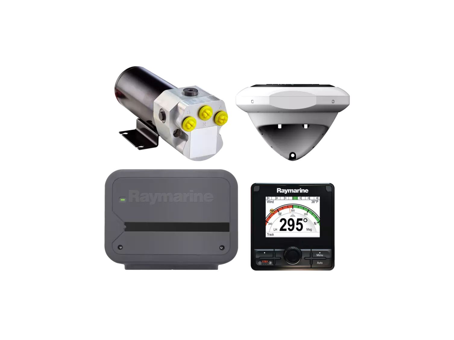 Raymarine EV-150 Power Pilot – autopilotpakke – officielt Raymarine-produktbillede