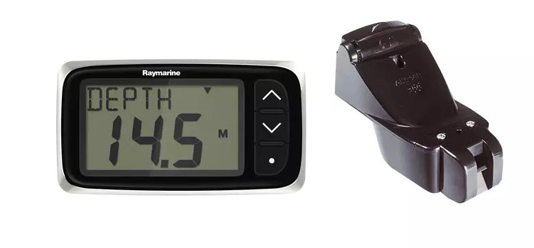 Raymarine i40 Depth-pakke, med hækmonteret transducer – officielt Raymarine-produktbillede