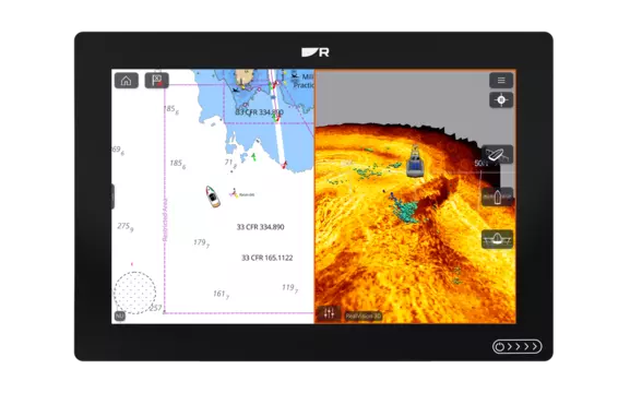 Raymarine Axiom+ 12 RV – RV-100 – LightHouse kort Middelhavet