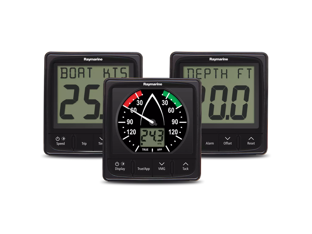 Raymarine Pakke med i50 og i60 Wind-, Speed-, Depth-transducer