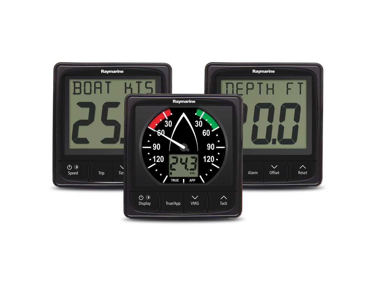 Raymarine Pakke med i50 og i60 Wind-, Speed-, Depth-transducer