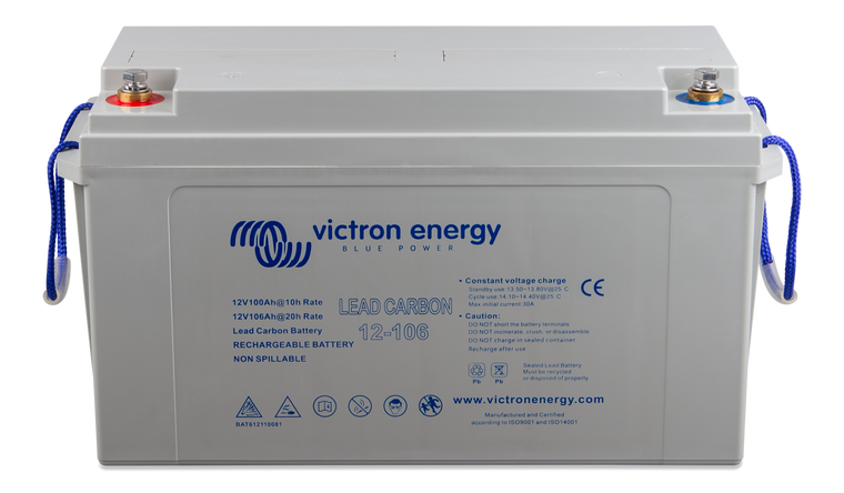 Lead Carbon Battery 12V/106Ah (M8) – produktfoto | SejlStrøm