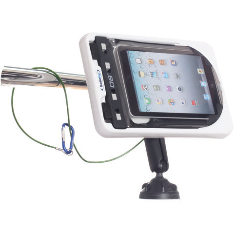 MarinePod Waterproof Tablet Mount for iPad Mini, Tablets and E-Book readers with ROKK suction mount