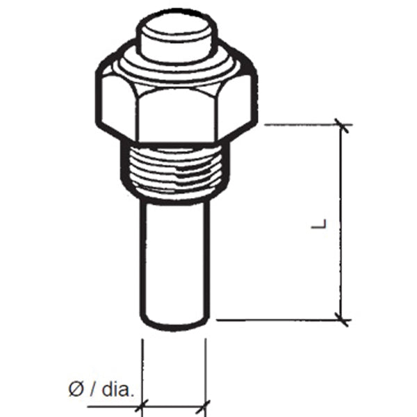 VDO oil temp sensor, 6-24V, M18x1.5