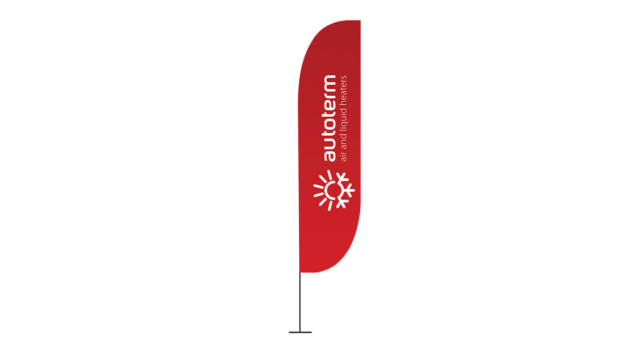 AUTOTERM Beachflag med AUTOTERM-logo – officielt AUTOTERM produktfoto
