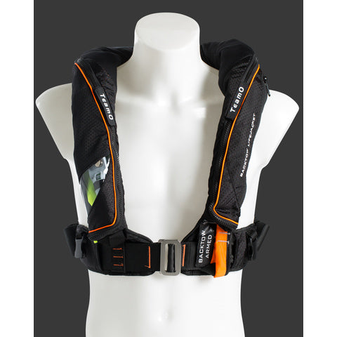 TeamO Ocean 275N BackTow Lifejacket black w. orange trim