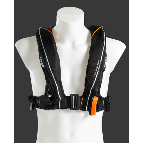 TeamO Coastal 170N BackTow lifejacket black w. orange trim