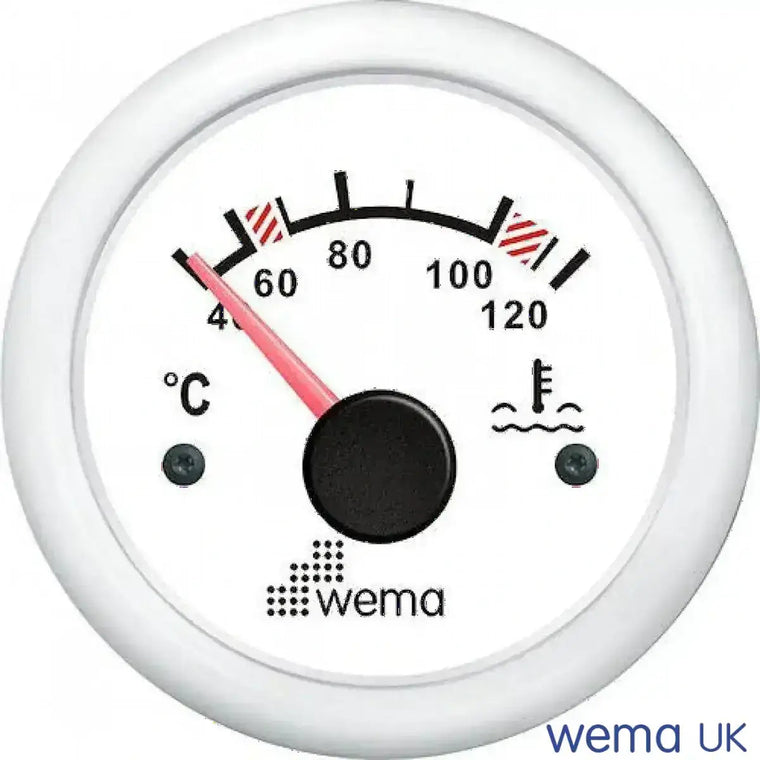 Wema Vandtemp. instrument Hvidt