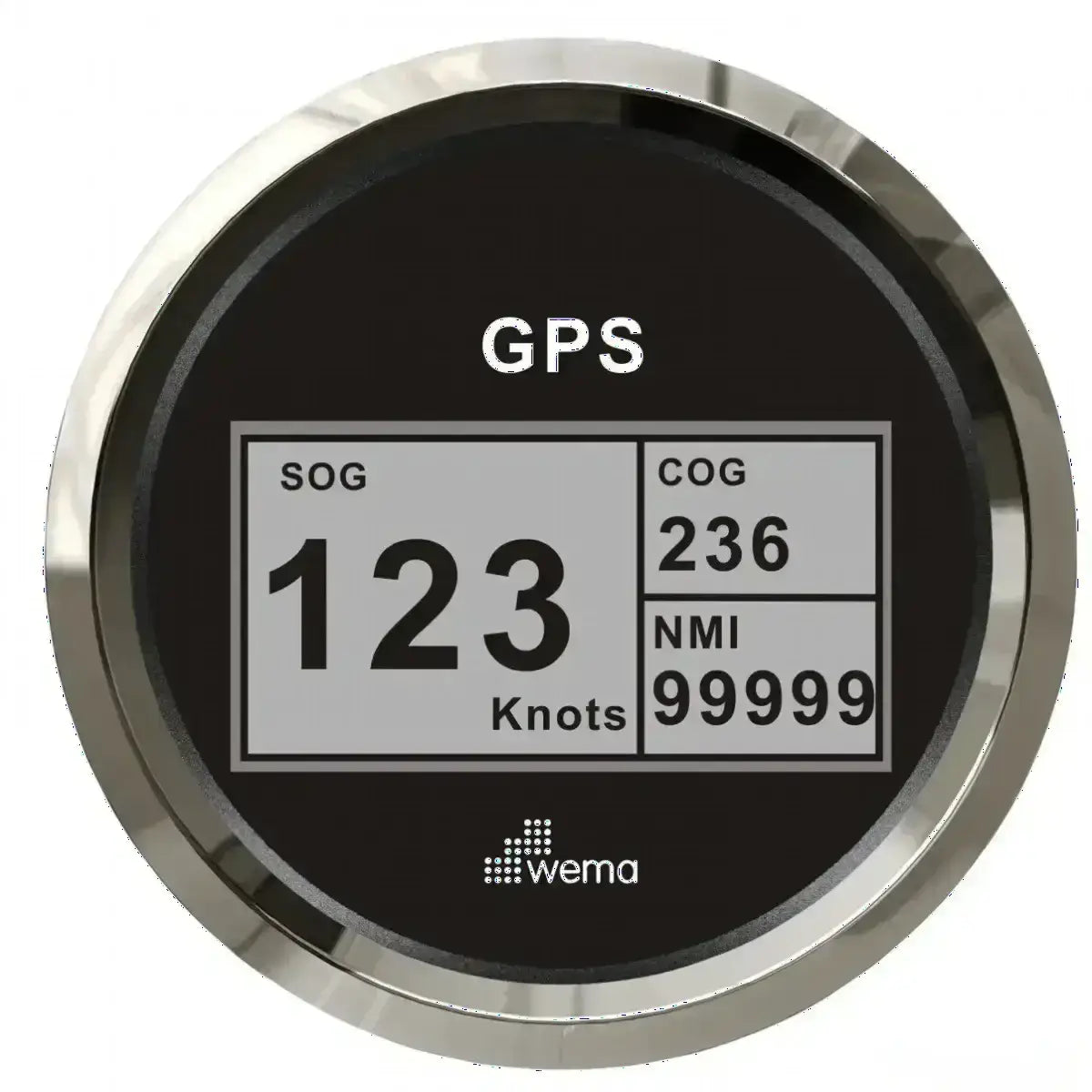 Wema GPS speedo digital Sort RF