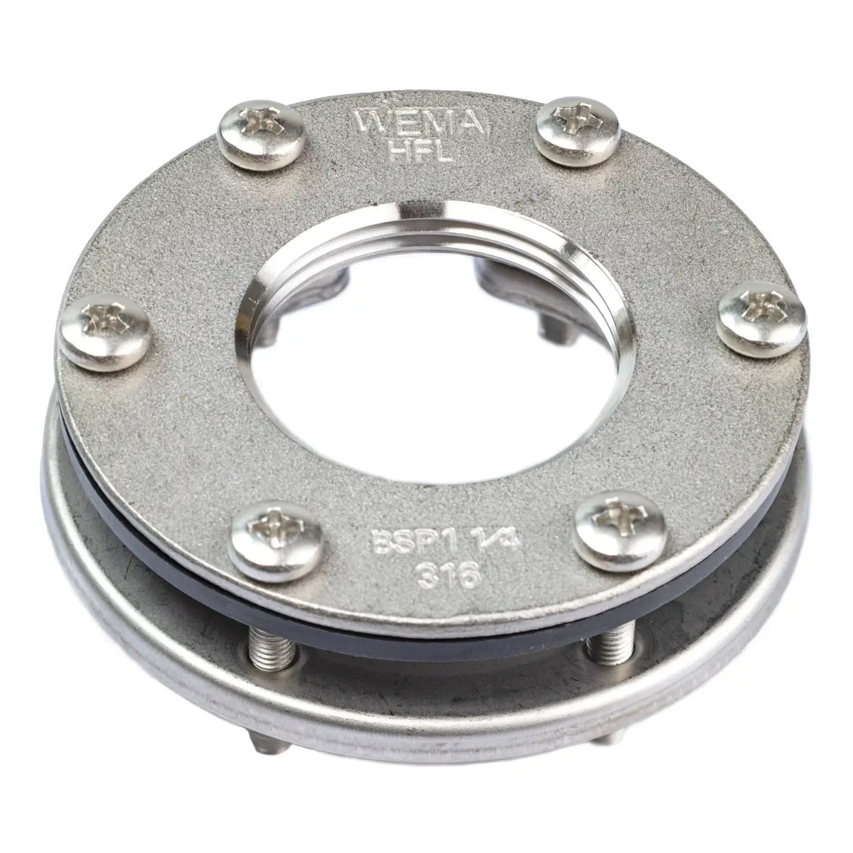 Wema Stainless steel flange for S3 – S3H HFL