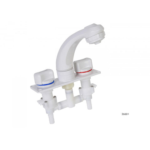 Whale RT2010 Elegance Mixer Tap Combo Standard Outlet White