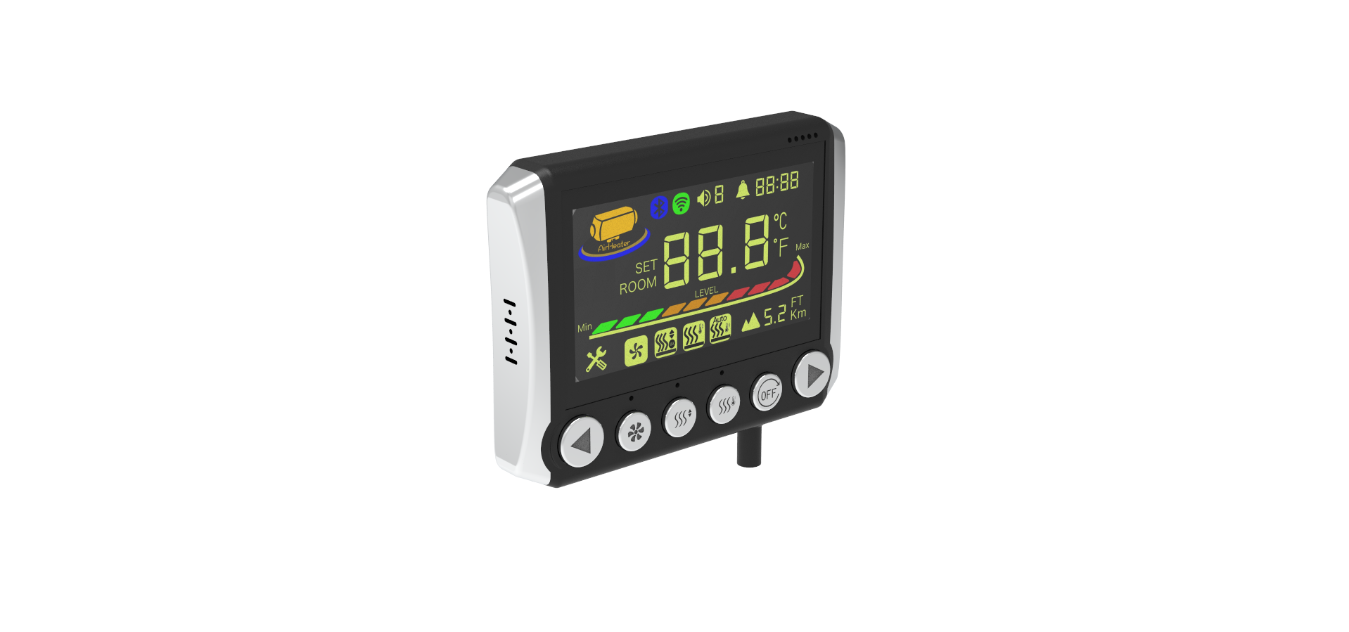 Sunster S-A2409PRO Bluetooth LCD-betjeningspanel 12/24 V