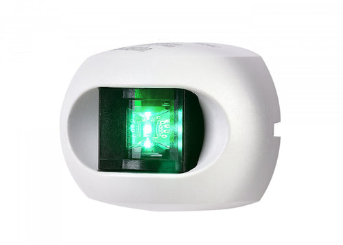 AQUA SIGNAL Serie 34 LED styrbordslys – hvidt hus - SejlStrøm