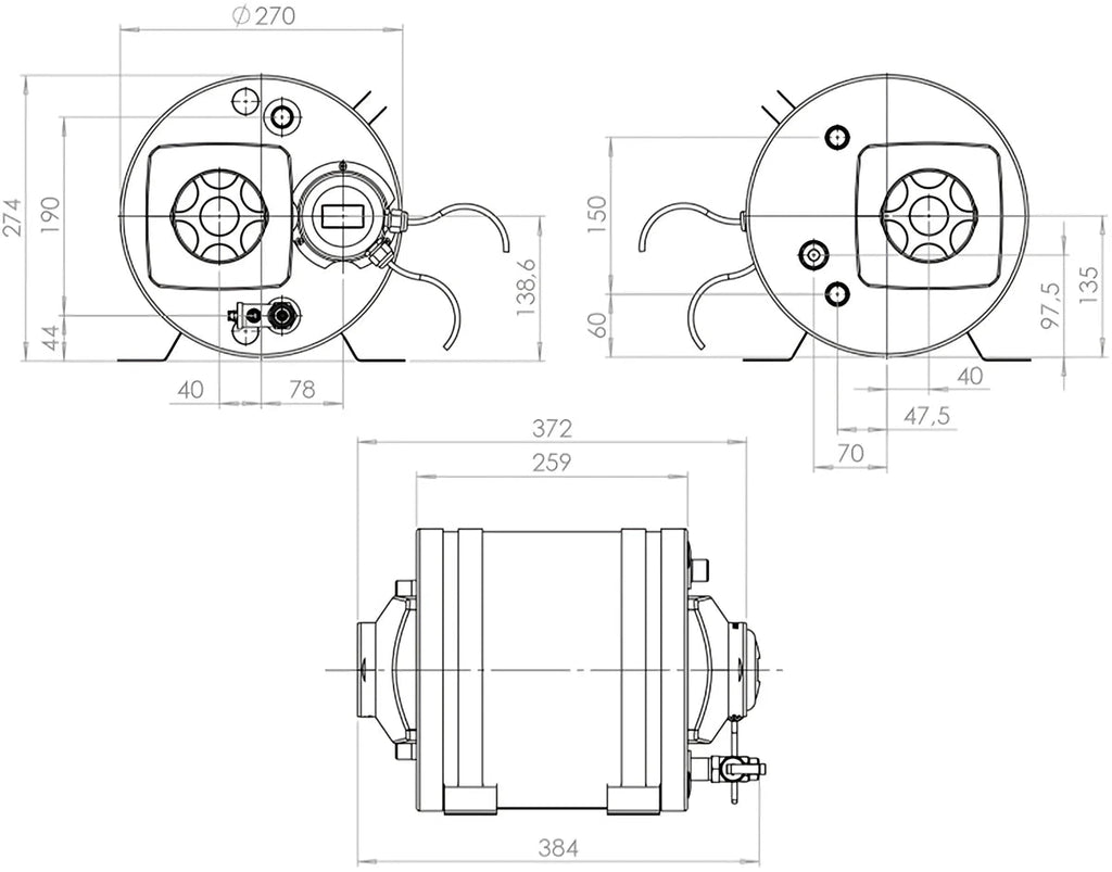 AUTOTERM combiBOIL 7L – Kompakt varmtvandsbeholder til RV, båd & campingsystemer - SejlStrøm