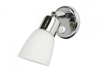 BATSYSTEM FRILIGHT Interiørlampe, forkromet / hvid glasskærm - SejlStrøm