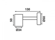 BATSYSTEM LED reading light TUBE D1X – flexible arm
