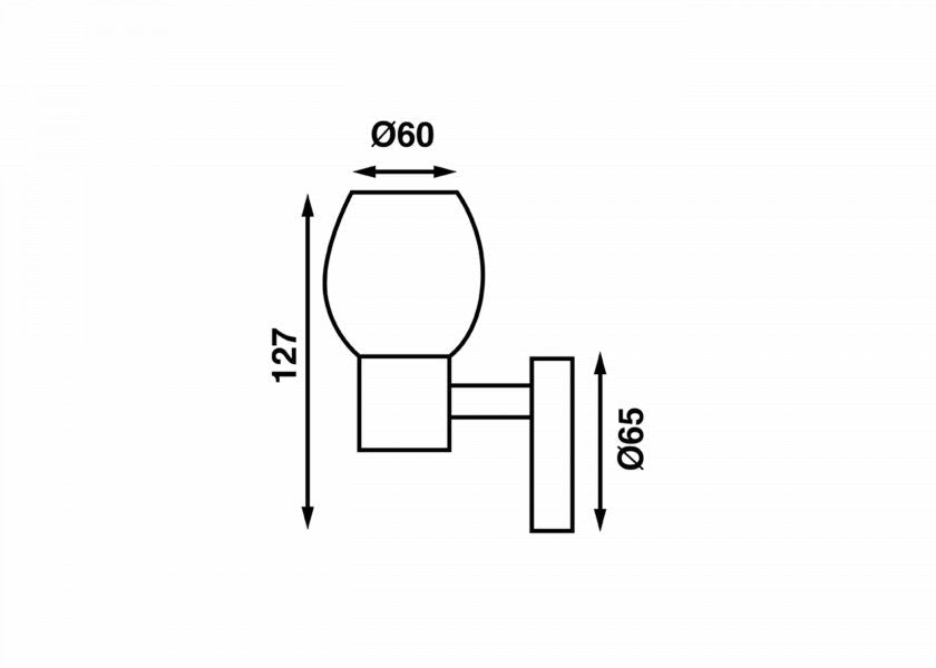 BATSYSTEM LED - væglampe LEIA LW2 USB - SejlStrøm