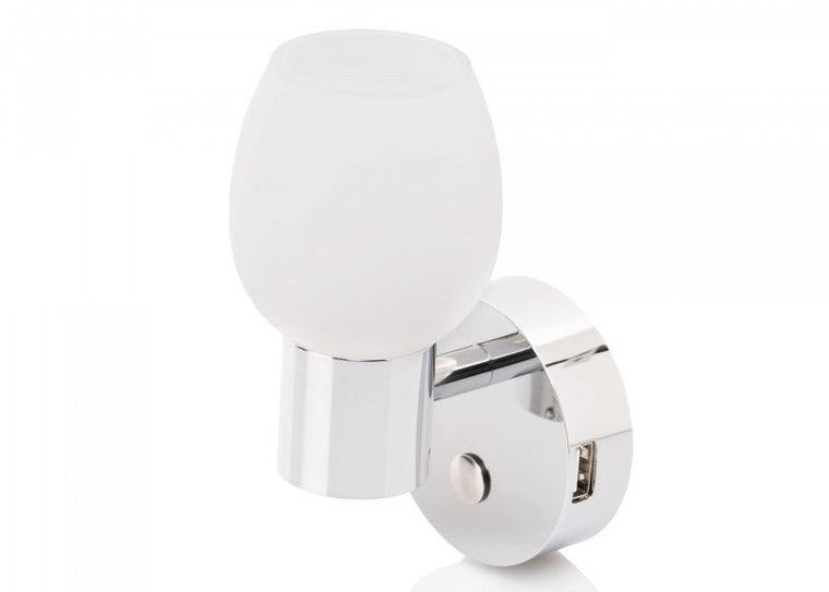 BATSYSTEM LED - væglampe LEIA LW2 USB - SejlStrøm