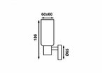 BATSYSTEM LED - væglampe LEIA LW3 USB - SejlStrøm