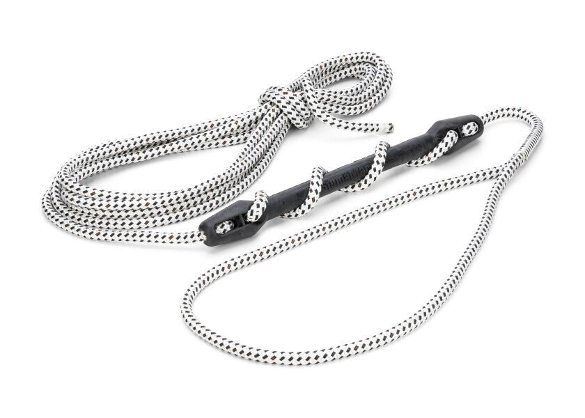 BAVARIA fortøjningsline / med fortøjningskompensator / hvid/sort - SejlStrøm