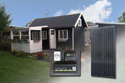 Affordable solar power system for holiday home – allotment garden house – 500–650 Wh daily production (off-grid)