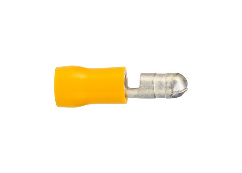 Bullet Male – yellow, 4.0 - 6.0 mm², pack of 50 pcs.