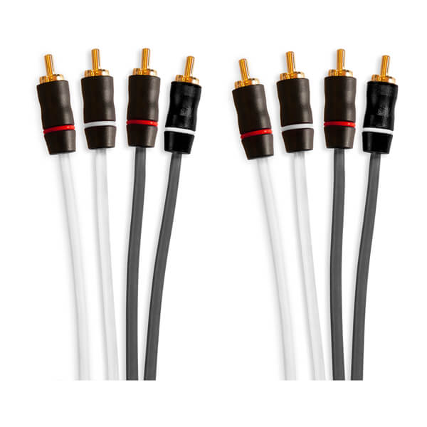 Fusion RCA kabler, 4 kanaler, 25 fod (7,62 m) kabel – produktbillede 1