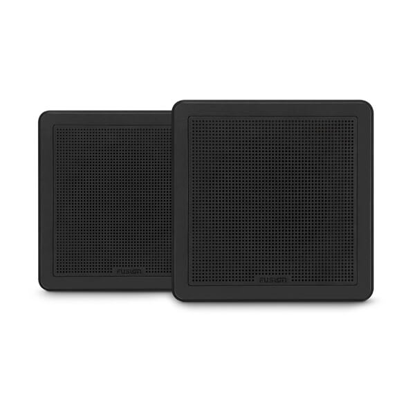 Fusion FM seriens marinehøjttalere, 6,5" 120 W firkantet, sort, planmonteret… – produktbillede 1