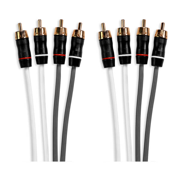 Fusion Performance RCA kabler, 4-kanals, 25 fod (7,62 m) kabel – produktbillede 1