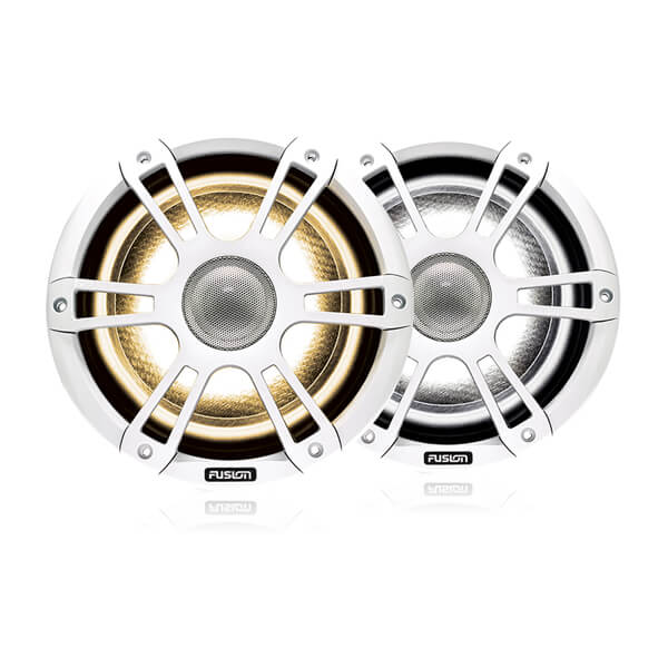 Fusion 6,5" 230 W koaksial marinehøjttaler, hvid, CRGBW LED – produktbillede 1