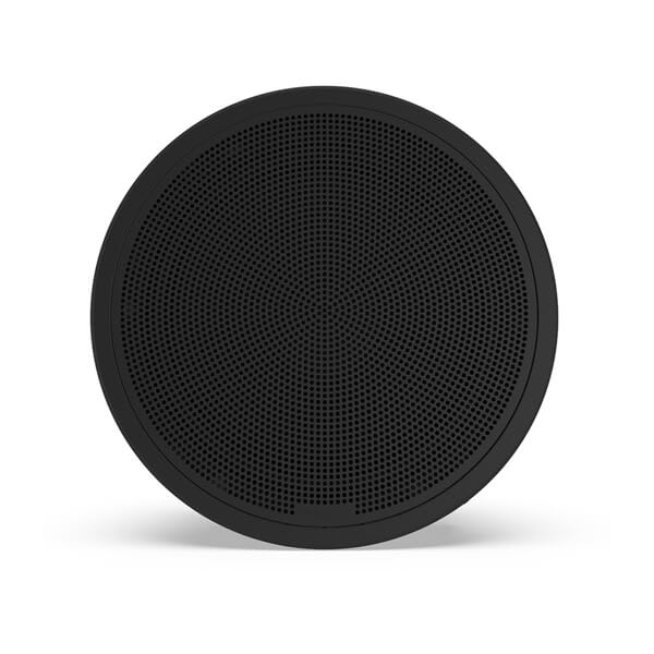 Fusion FM seriens marinesubwoofere, 10" 400 W rund, sort, planmonteret marinesubwoofer – produktbillede 1