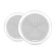 Fusion FM seriens marinehøjttalere, 7,7" 200 W rund, hvid, planmonteret marinehøjttaler – produktbillede 1