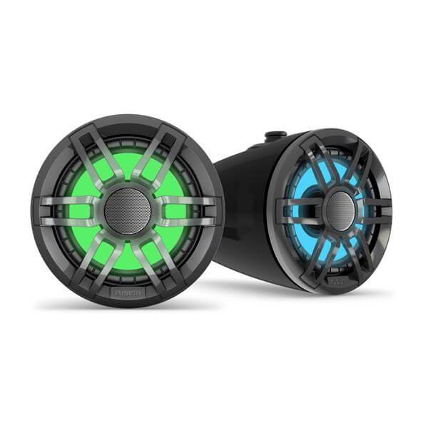 Fusion XS Series Wake Tower Marinehøjttalere, 6,5" 200 watt Sports Black wake tower… – produktbillede 1