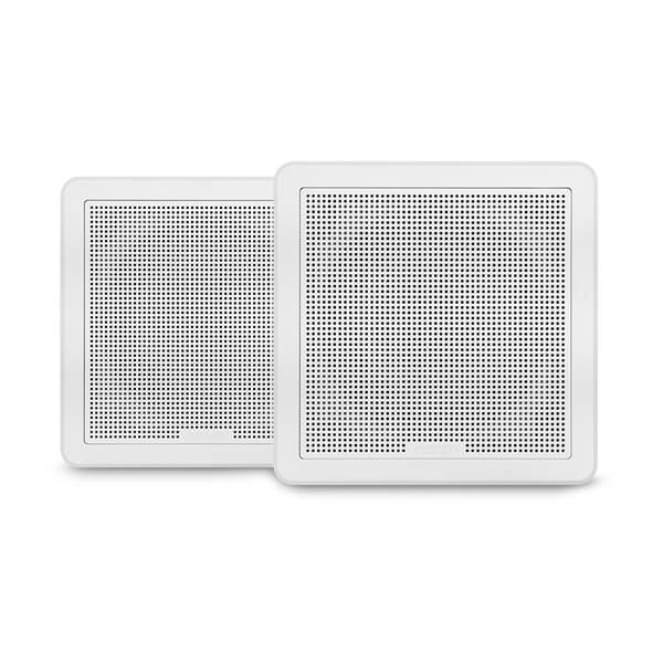 Fusion FM seriens marinehøjttalere, 6,5" 120 W firkantet, hvid, planmonteret… – produktbillede 1