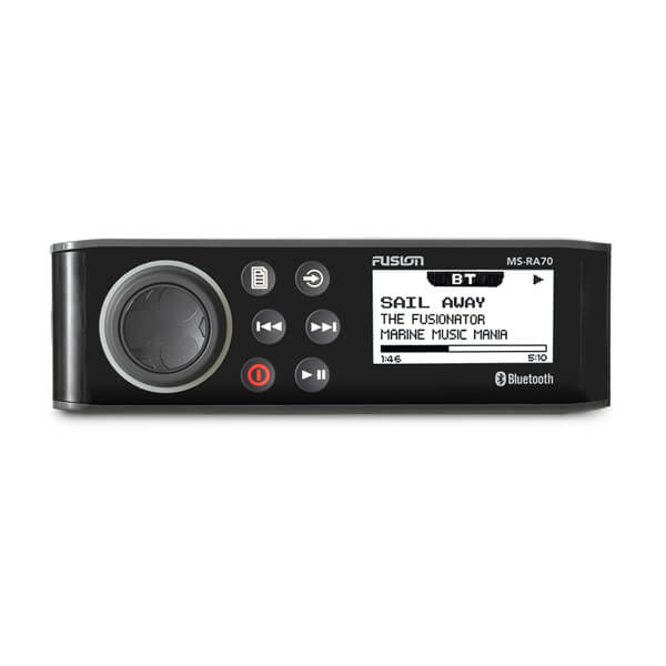 Fusion RA70 seriens marinestereoanlæg, MS-RA70 marinestereoanlæg med Bluetooth – produktbillede 1
