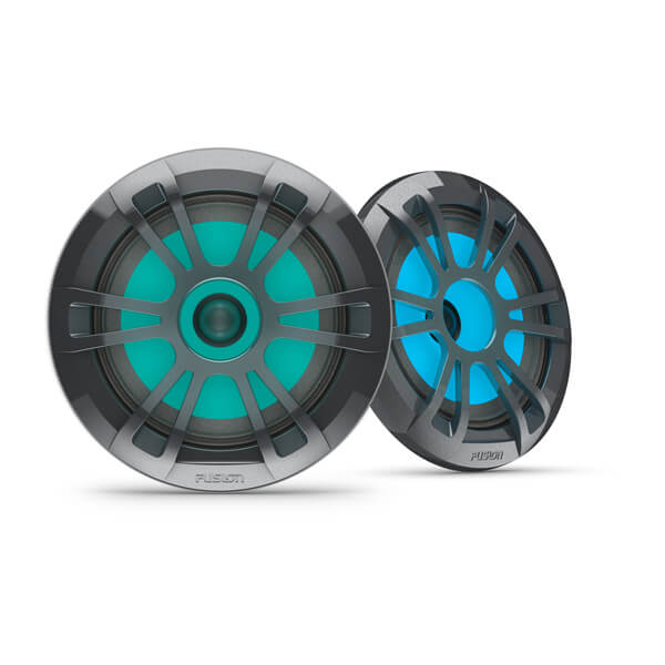 Fusion EL Series marinehøjttalere, 6,5" 80 watt grå marinesportshøjttaler (par) med… – produktbillede 1