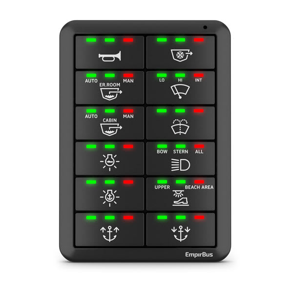 Garmin EmpirBus™ SP8 & SP12 kontakter, SP12, lodret – officielt Garmin produktbillede