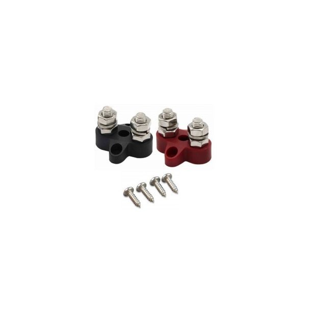 Dual terminal, 150A, M8 - set of 2