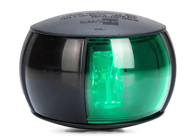 HELLA MARINE NaviLED Compact Starboard Light - black - 12 cm cable length
